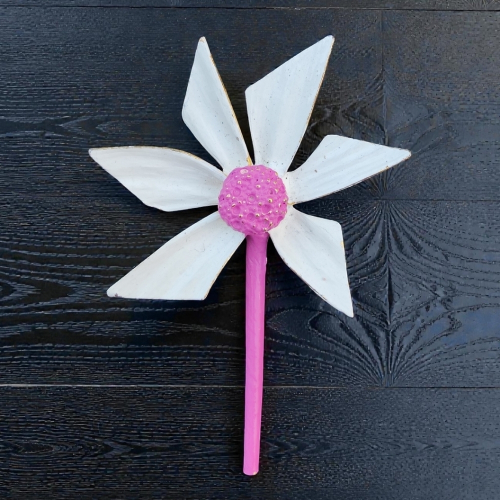 Huge Vintage Signed Designer Flower Bruits